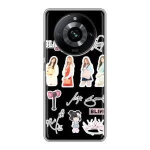 Чехлы с картинкой для Realme 11 Pro (Арт блэкпинг)