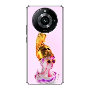 Чехол с Прикольным принтом на Realme 11 Pro (АРТ Статуя)