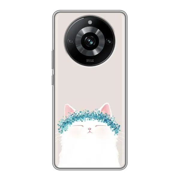 Чехол с рисунком «Белый котик» для Realme 11 Pro Чехол с рисунком «Белый котик» для Realme 11 Pro