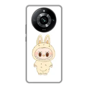 Чехол с принтом Лабубу для Realme 11 Pro (Бежевый Лабубу)