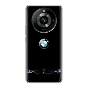 Силиконовый бампер с картинкой машины на Realme 11 Pro (Черный BMW)