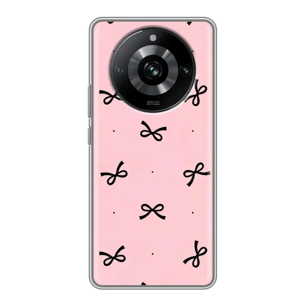 Чехол с рисунком «Черные бантики» для Realme 11 Pro Чехол с рисунком «Черные бантики» для Realme 11 Pro