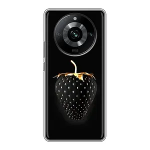 Чехол с изображением вкусной еды для Realme 11 Pro (Чёрная клубника)