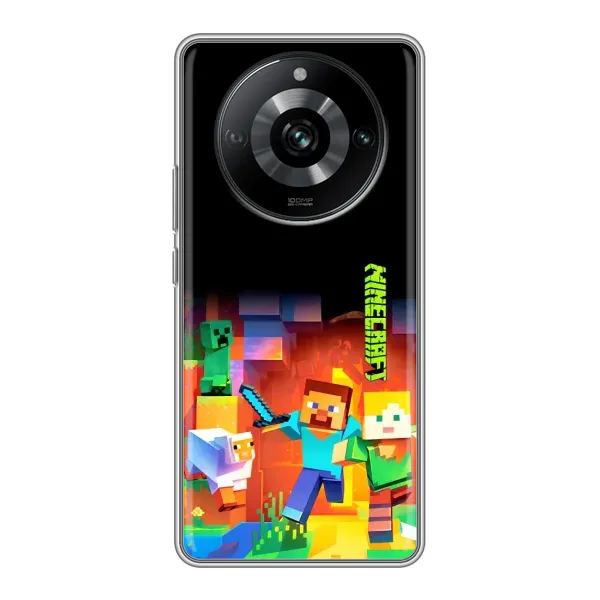 Чехол с рисунком «Герой Майнкрафт» для Realme 11 Pro Чехол с рисунком «Герой Майнкрафт» для Realme 11 Pro