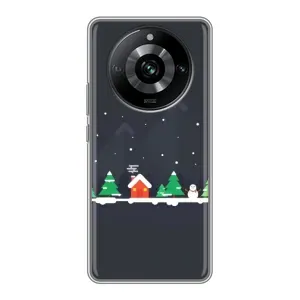 Силіконовий бампер на різдво для Realme 11 Pro (Місто зимове)