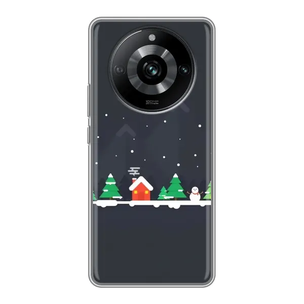 Чехол с рисунком «Город зимний» для Realme 11 Pro Чехол с рисунком «Город зимний» для Realme 11 Pro