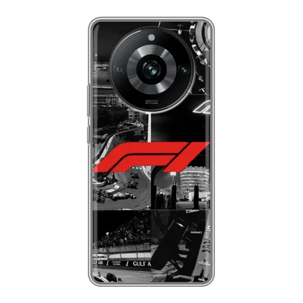 Чехол с рисунком «Коллаж Формула 1» для Realme 11 Pro Чехол с рисунком «Коллаж Формула 1» для Realme 11 Pro
