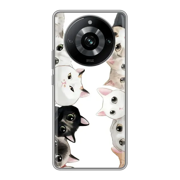 Чехол с рисунком «Коты» для Realme 11 Pro