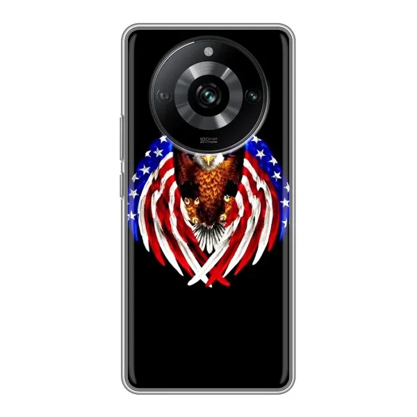 Чехол с рисунком «Крылья США» для Realme 11 Pro