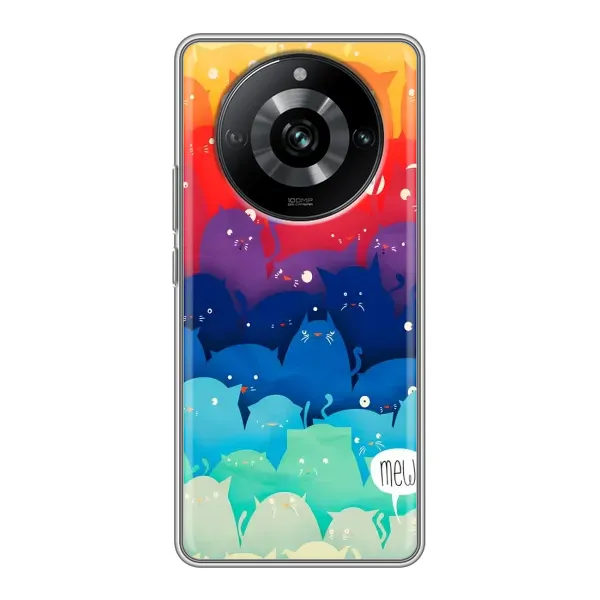Чехол с рисунком «Mew» для Realme 11 Pro