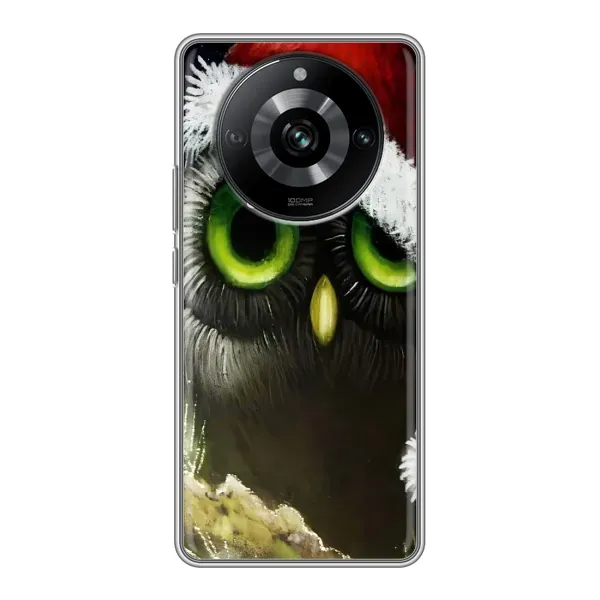 Чехол с рисунком «Новогодняя Сова» для Realme 11 Pro Чехол с рисунком «Новогодняя Сова» для Realme 11 Pro