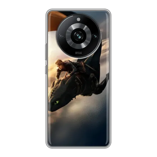 Чехол с рисунком «Полет Беззубика» для Realme 11 Pro