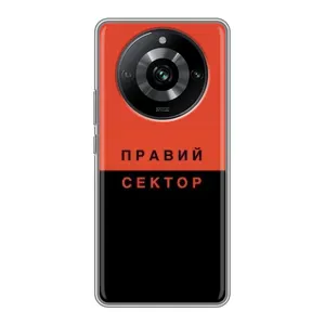 Чехлы УПА (Красно-Чёрный) на Realme 11 Pro (Правый Серктор)