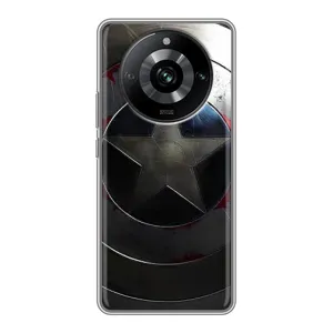 Чехол с Щитом Капитана Америки на Realme 11 Pro (Ретро Щит Капитана)
