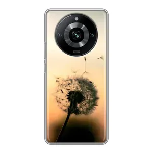 Силиконовый Чехол с одуванчиками на Realme 11 Pro (Роздумаханый одуванчик)
