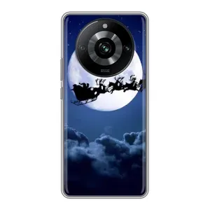 Чехол Санта Клаус для Realme 11 Pro (Санта - луна)