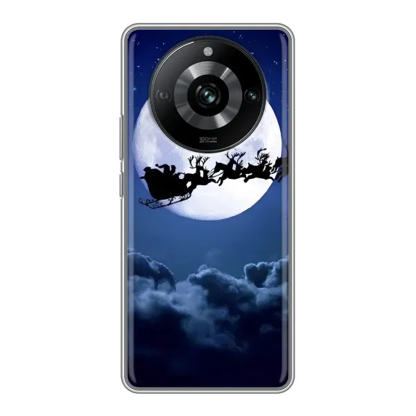 Чехол с рисунком «Санта - луна» для Realme 11 Pro Чехол с рисунком «Санта - луна» для Realme 11 Pro