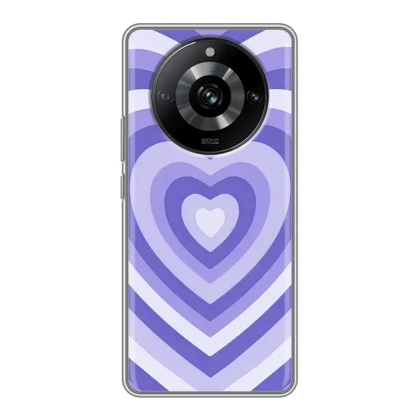 Чехол с рисунком «Сердце фиолет» для Realme 11 Pro Чехол с рисунком «Сердце фиолет» для Realme 11 Pro