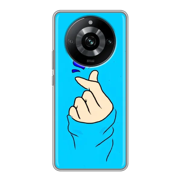 Чехол с рисунком «Сердце на синем» для Realme 11 Pro Чехол с рисунком «Сердце на синем» для Realme 11 Pro