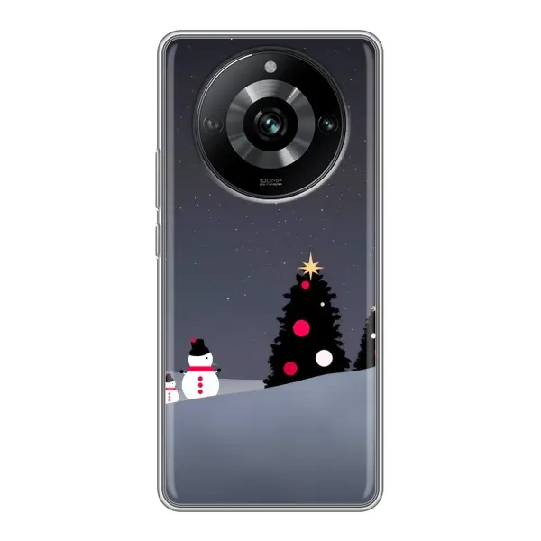 Чохол з малюнком «Сніговички» для Realme 11 Pro Чохол з малюнком «Сніговички» для Realme 11 Pro