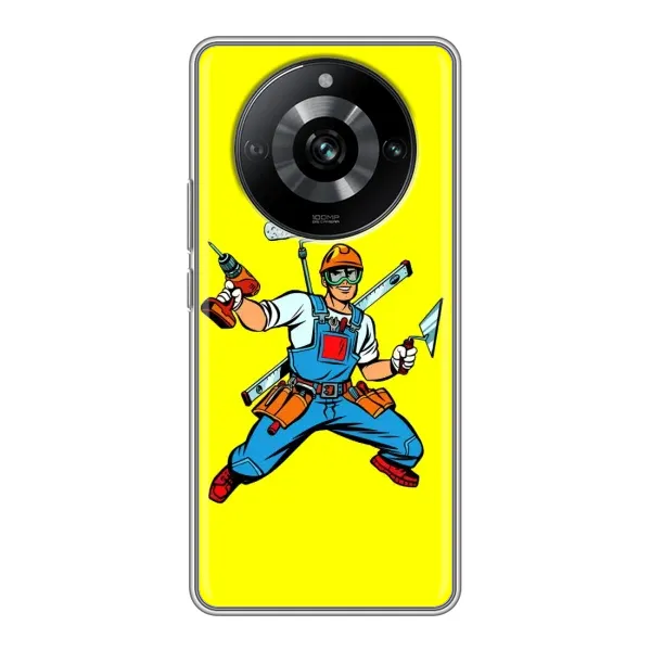 Чехол с рисунком «Строитель» для Realme 11 Pro Чехол с рисунком «Строитель» для Realme 11 Pro