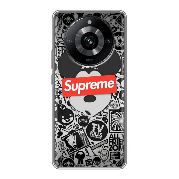 Чехол с рисунком «Supreme Маус» для Realme 11 Pro Чехол с рисунком «Supreme Маус» для Realme 11 Pro