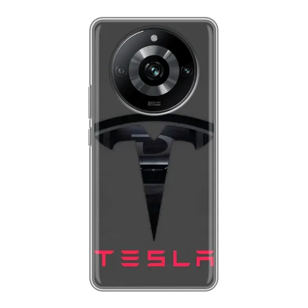 Чехол с рисунком «Logo TESLA» для Realme 11 Pro Чехол с рисунком «Logo TESLA» для Realme 11 Pro