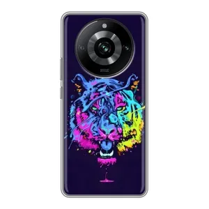 Силіконовий бампер з картинкою звірів для Realme 11 Pro (Тигр-Арт)
