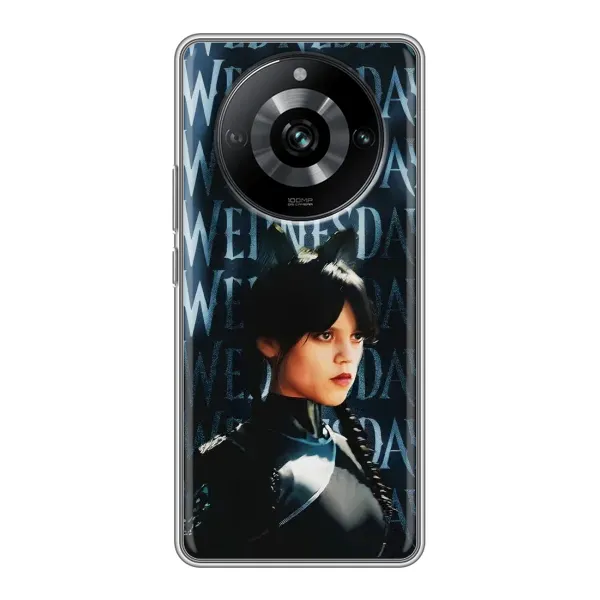 Чехол с рисунком «Уэнздей с ушками» для Realme 11 Pro Чехол с рисунком «Уэнздей с ушками» для Realme 11 Pro
