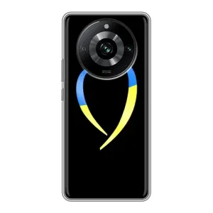 Силиконовый Чехол на Realme 11 Pro (Я-Украина) (Украинское сердце)