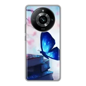 Силіконовий бампер з картинкою звірів для Realme 11 (Метелик синій)