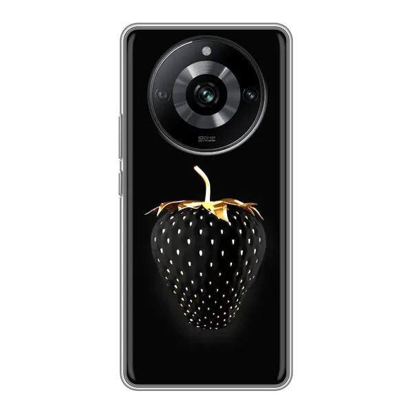 Чехол с рисунком «Чёрная клубника» для Realme 11 Чехол с рисунком «Чёрная клубника» для Realme 11