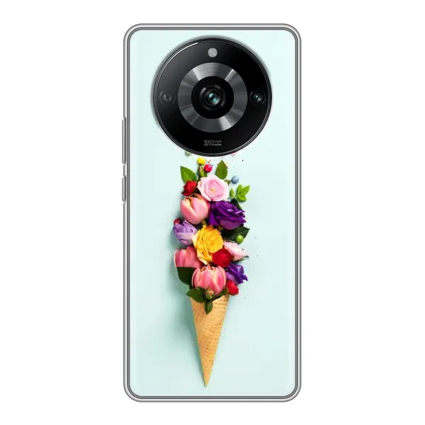 Чехол с рисунком «Цветок-мороженное» для Realme 11 Чехол с рисунком «Цветок-мороженное» для Realme 11