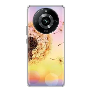 Силиконовый Чехол с одуванчиками на Realme 11 (Цветок-одуванчик)
