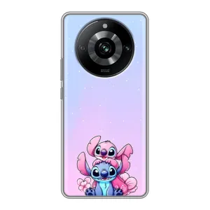 Чехол с рисунком Стич для Realme 11 (Энджл и Стич)
