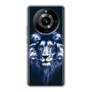 Чохол з картинкою на Realme 11 (Лев – синій)