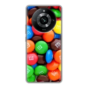 Чохол з зображенням смачної їжі для Realme 11 (Різнокольорові M&M'S)