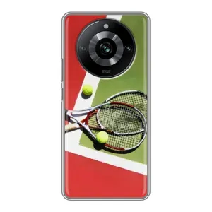 Чохли з прінтом Спортивна тематика для Realme 11 (Ракетки теніс)