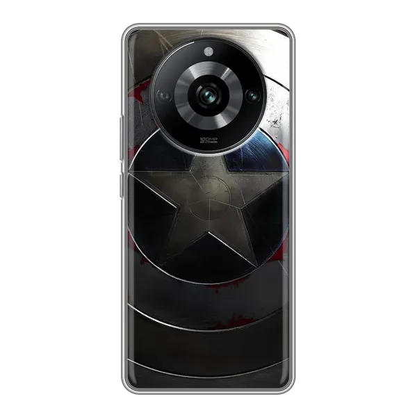 Чехол с рисунком «Ретро Щит Капитана» для Realme 11 Чехол с рисунком «Ретро Щит Капитана» для Realme 11