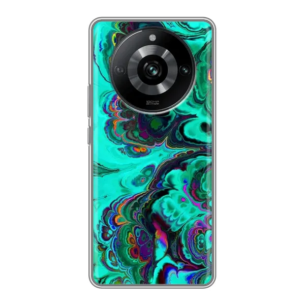 Чехол с рисунком «Салатный мрамор» для Realme 11 Чехол с рисунком «Салатный мрамор» для Realme 11
