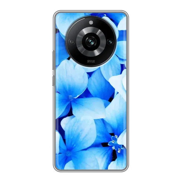 Чехол с рисунком «Синие цветы» для Realme 11 Чехол с рисунком «Синие цветы» для Realme 11