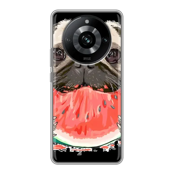 Чехол с рисунком «Смешной Мопс» для Realme 11 Чехол с рисунком «Смешной Мопс» для Realme 11