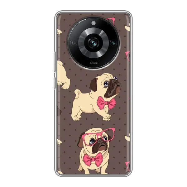 Чехол с рисунком «Собачки Мопсики» для Realme 11 Чехол с рисунком «Собачки Мопсики» для Realme 11