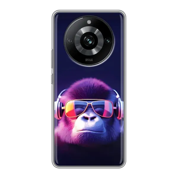 Чехол с рисунком «Стильная обезьяна» для Realme 11
