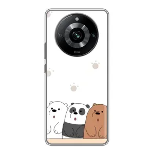 Чохли з зображенням різних тварин на Realme 11 (Здивовані ведмедики)