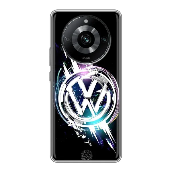 Чехол с рисунком «Volkswagen на черном» для Realme 11 Чехол с рисунком «Volkswagen на черном» для Realme 11