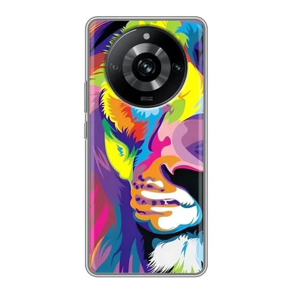 Чехол с рисунком «Яркий Лев» для Realme 11