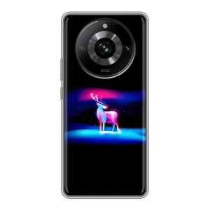 Силіконовий бампер з картинкою звірів для Realme 11 (Яскравий олень)