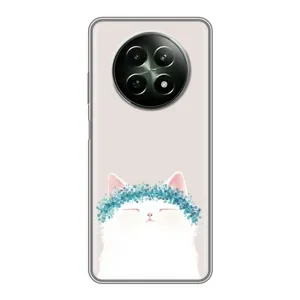 Чохол на тематику: Коти для Realme 12 5G (Білий котик)