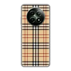 Чехол с Брендами одежды на Реалми 12 5Г (Burberry стиль)